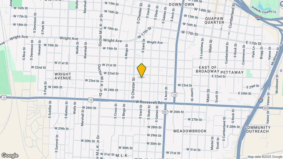 2216 S Izard St Map and Location Details