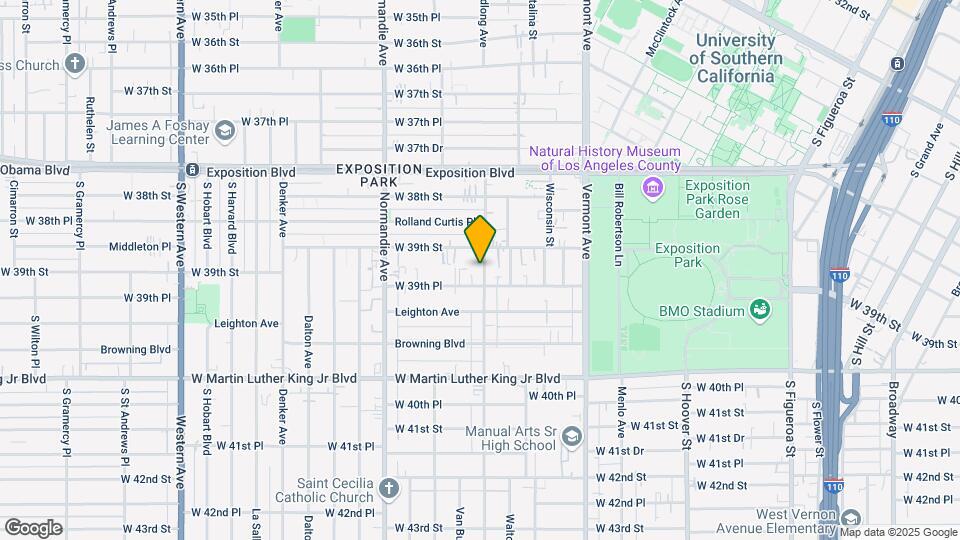 3915 S Budlong Ave Map and Location Details