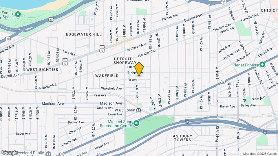 6020 Fir Ave Map and Location Details