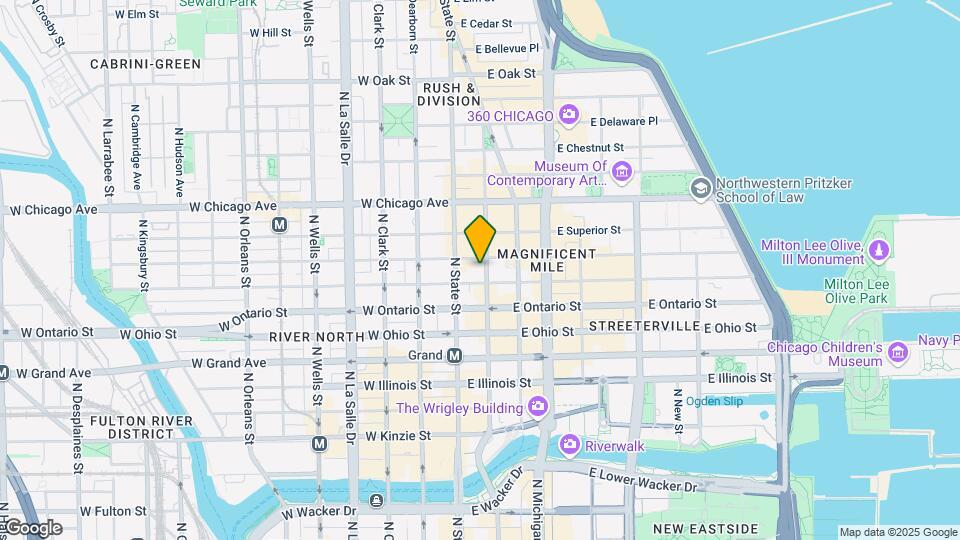 21 E Huron St, Unit 1004 Map and Location Details