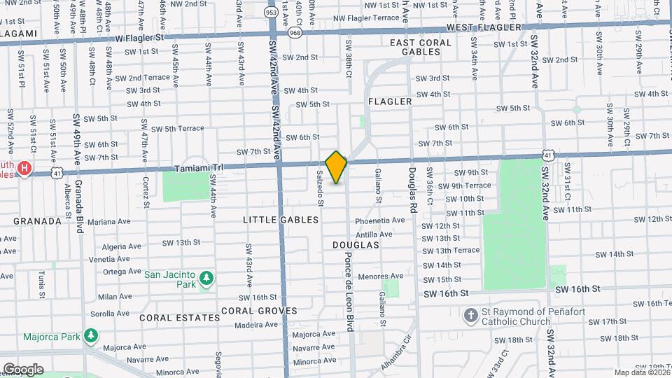 215 Calabria Ave Mapa y Detalles de la Ubicación