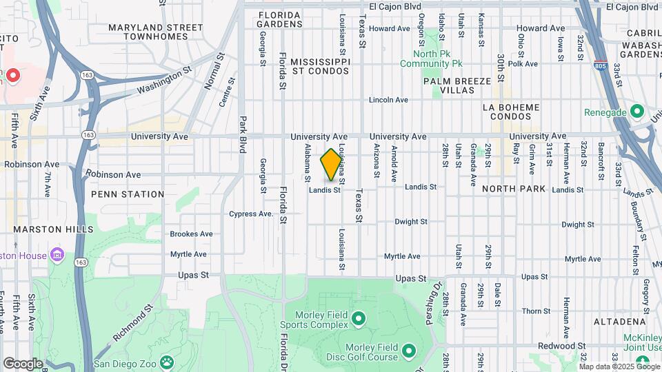 2212 Landis St Map and Location Details