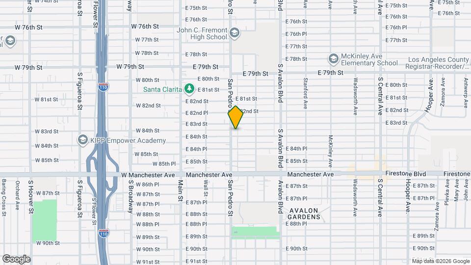 8316 San Pedro St Map and Location Details