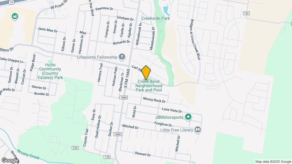 109 S Creek Bend Dr Map and Location Details