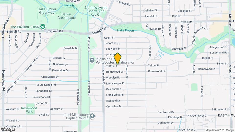 8001 Talton St Map and Location Details