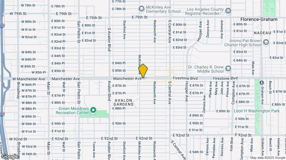 810 Manchester Ave Mapa y Detalles de la Ubicación