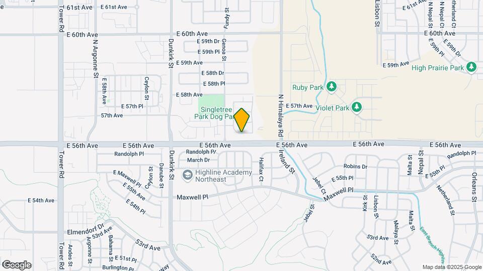 5704 N Gibralter Way Map and Location Details