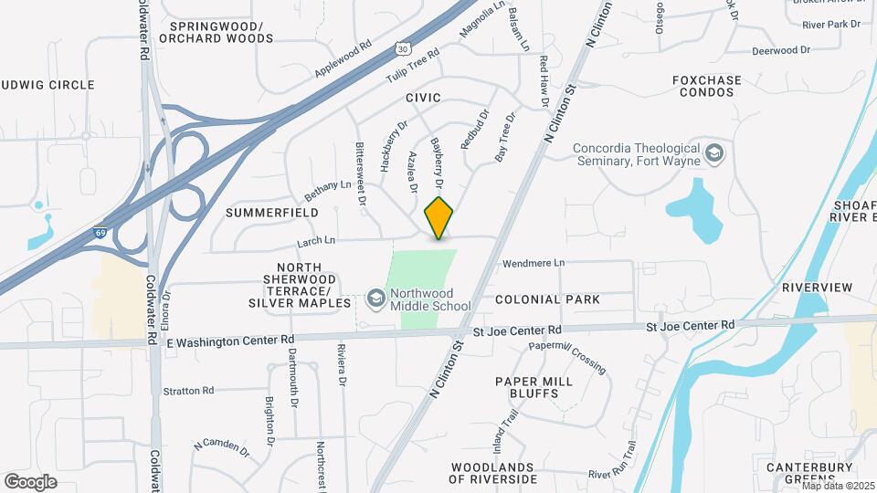 1350 Bethany Ln Map and Location Details