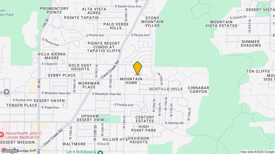 1452 E Cinnabar Ave Mapa y Detalles de la Ubicación