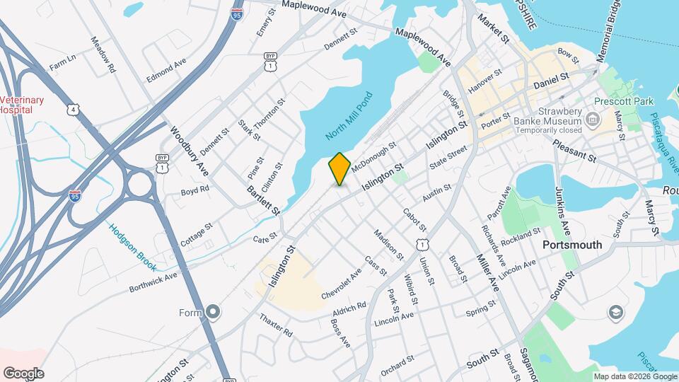 450 Islington St, Unit West End Map and Location Details