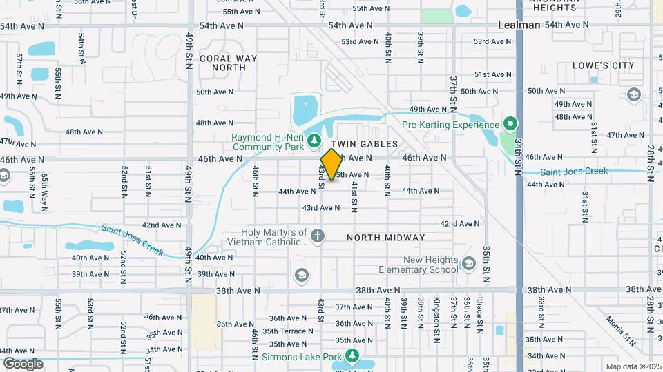 4261 44th Ave N Map and Location Details