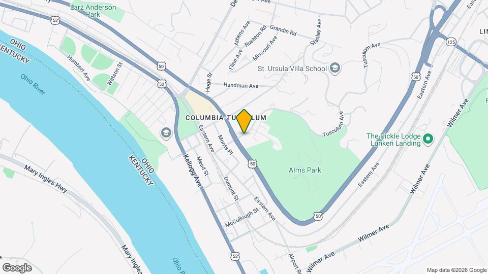 414 Tusculum Ave Map and Location Details