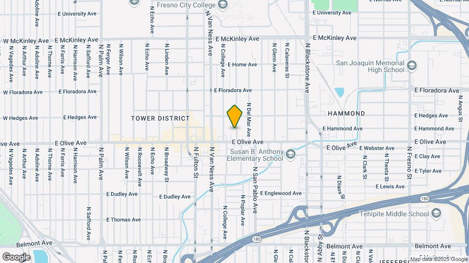 1231 N Poplar Ave Map and Location Details