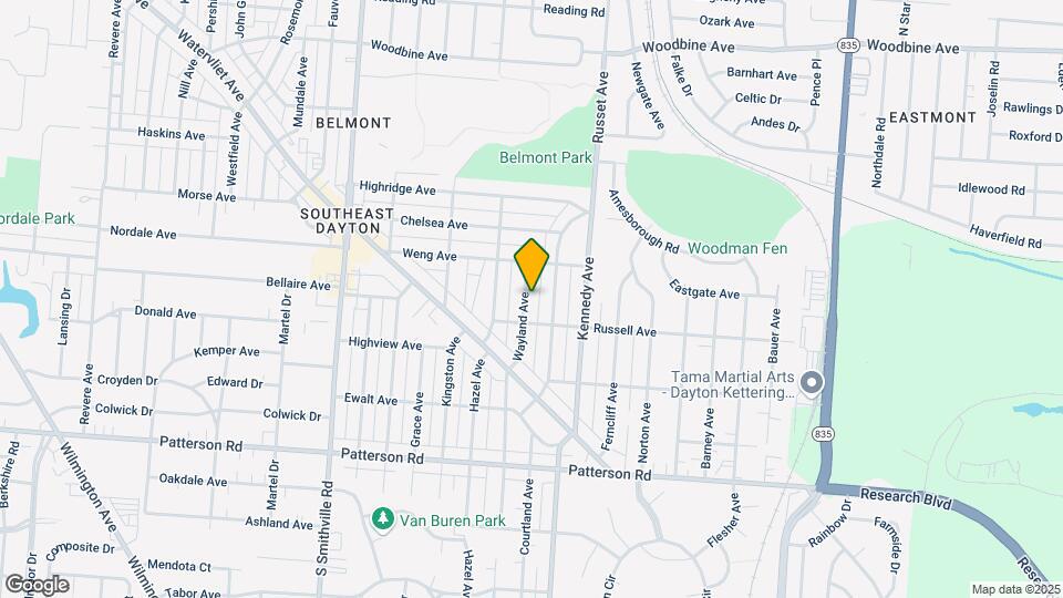 2634 Wayland Ave Map and Location Details