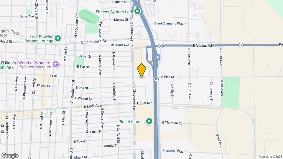 610 E Pine St Map and Location Details
