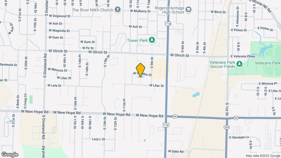 1701 S 11th St Map and Location Details