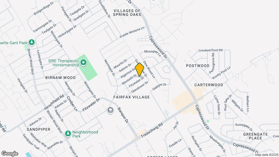 5015 Fitzwater Dr Map and Location Details