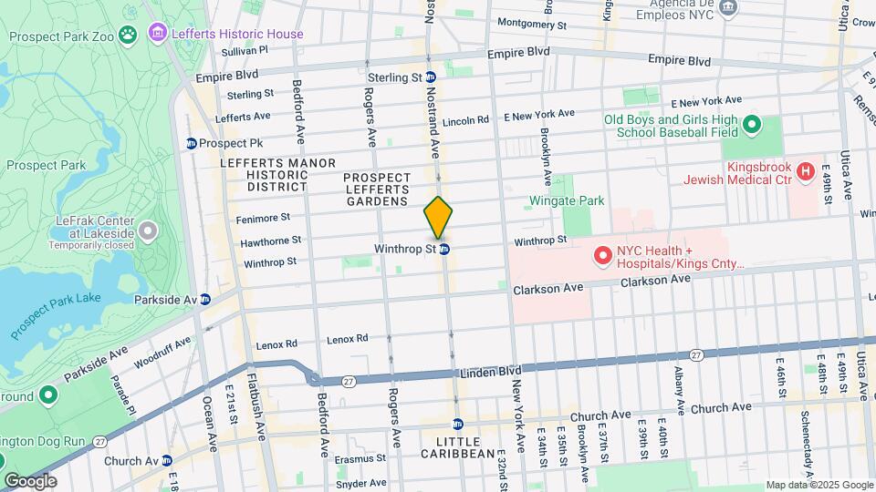 1226 Nostrand Ave Map and Location Details