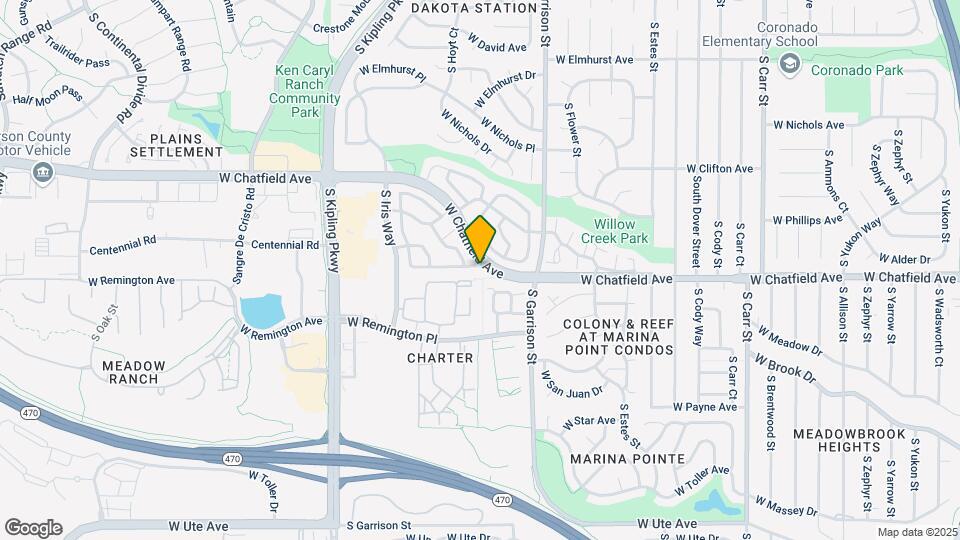 9600 W Chatfield Ave Map and Location Details