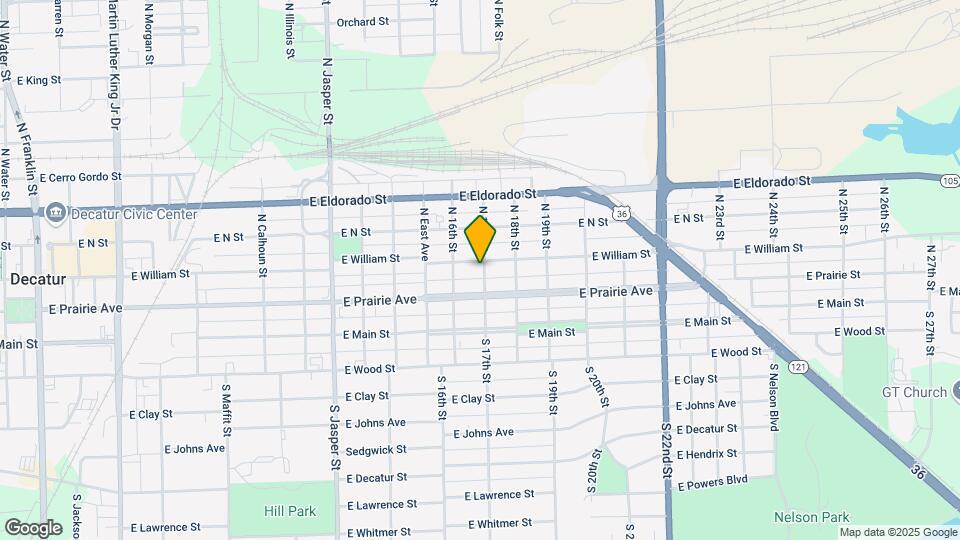 1657 E William St Map and Location Details
