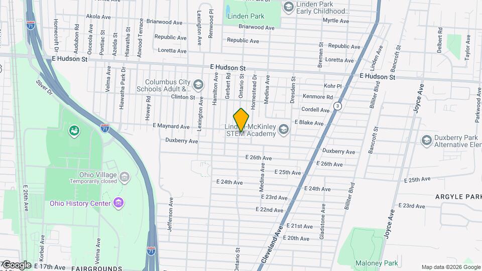 2144 Ontario St Mapa y Detalles de la Ubicación