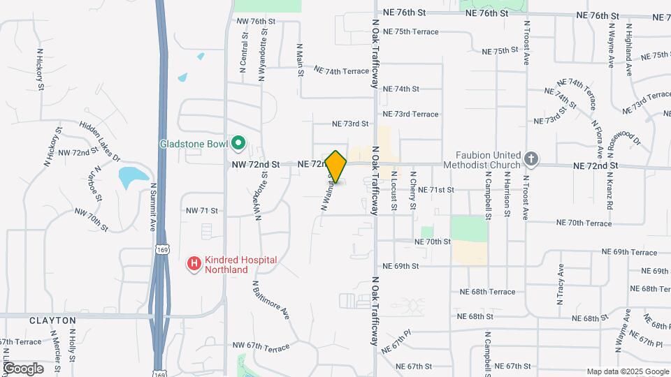 7105 N Walnut St Map and Location Details