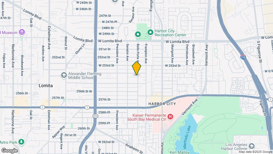 25409 Belle Porte Ave Map and Location Details
