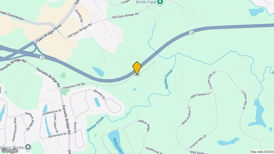 1380 Chestnut Hill Rd Map and Location Details