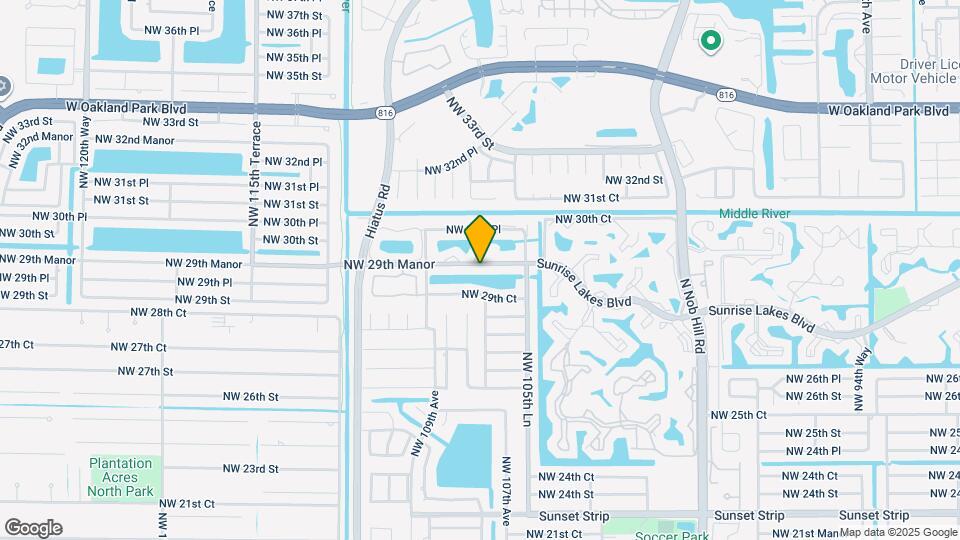 10760 NW 29th Manor Map and Location Details