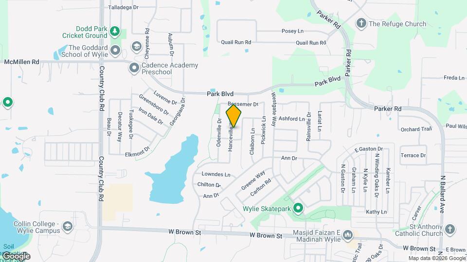 704 Hanceville Way Map and Location Details