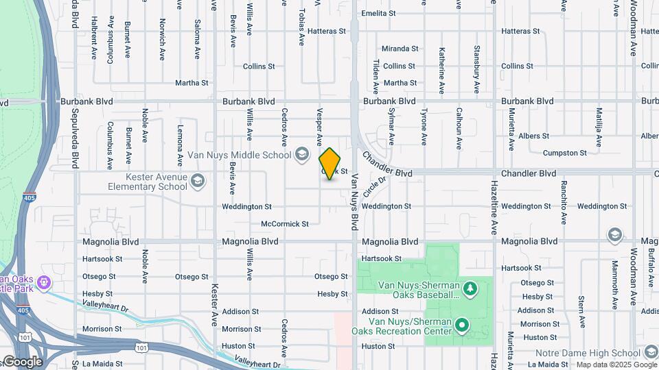 14545 Margate St, Unit 1 Map and Location Details