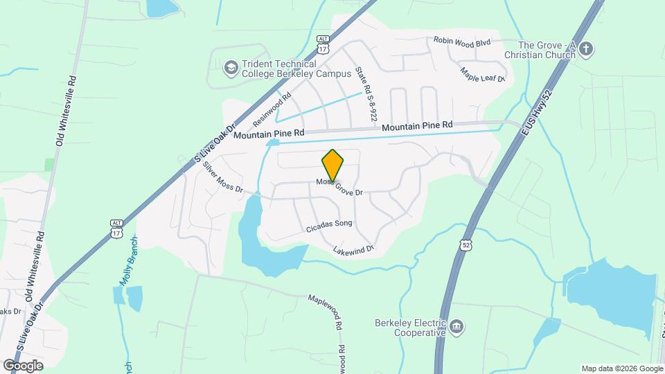 1131 Moss Grove Dr Map and Location Details