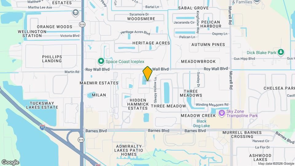 1243 Water Lily Ln Mapa y Detalles de la Ubicación