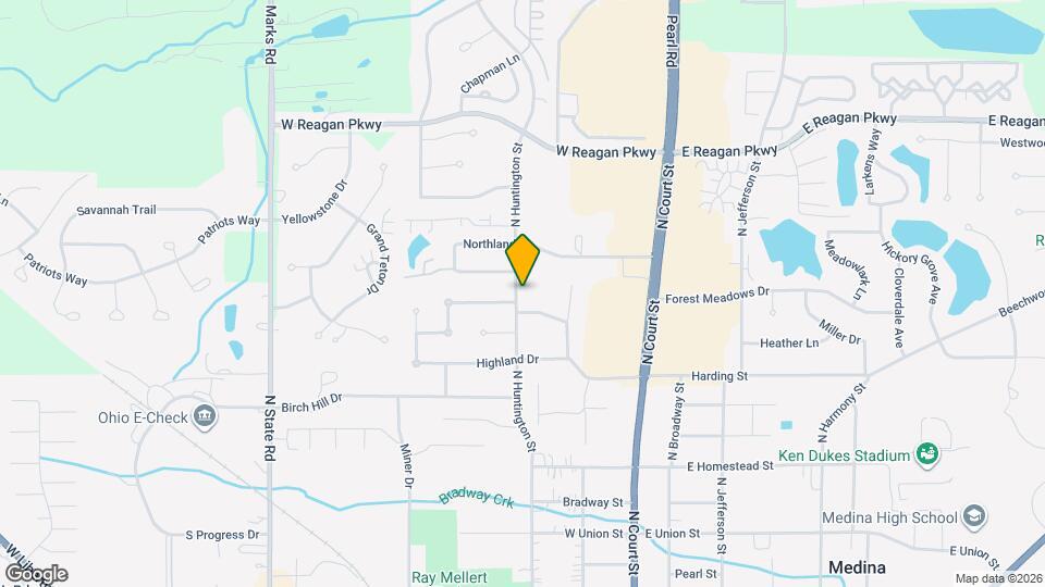 880 N Huntington St Map and Location Details