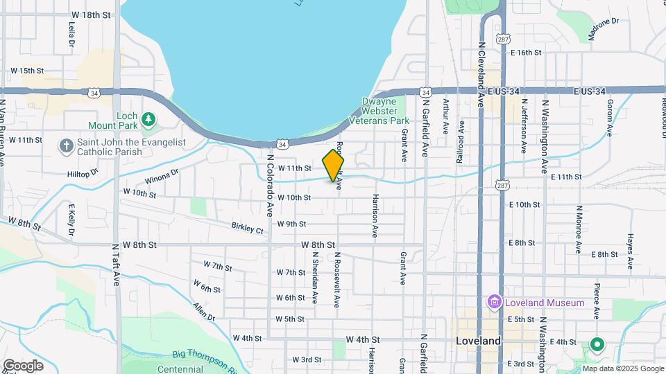 1015 Roosevelt Ave Mapa y Detalles de la Ubicación