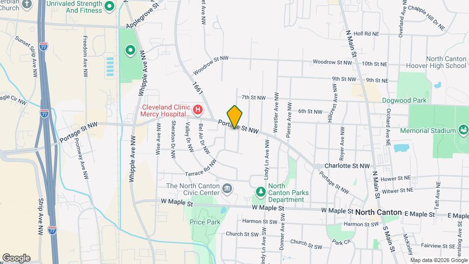 369 Whittier Ave NW Map and Location Details