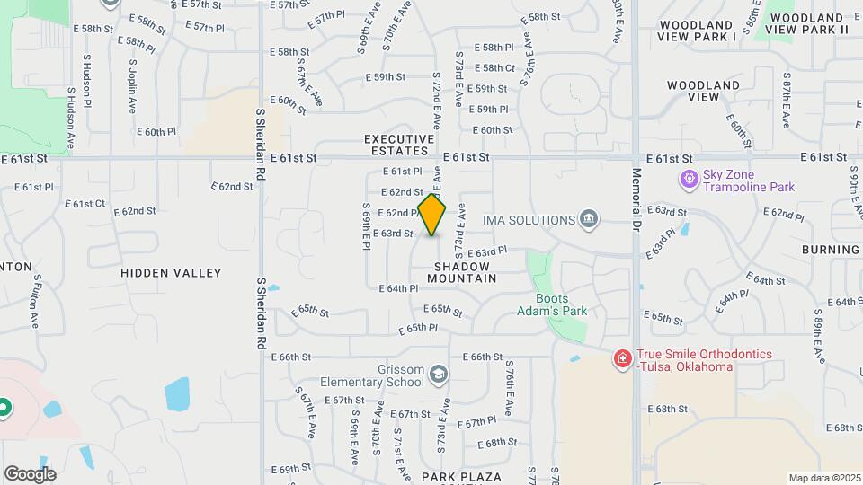 6310 S 72nd E Pl Map and Location Details