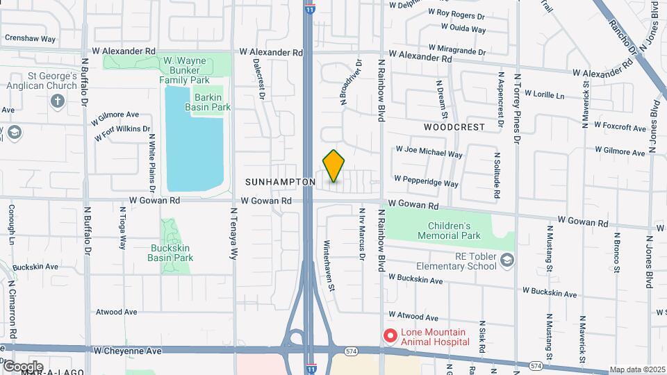 6908 Cobre Azul Ave Mapa y Detalles de la Ubicación