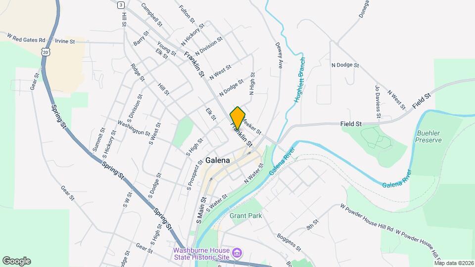 328 Franklin St Mapa y Detalles de la Ubicación