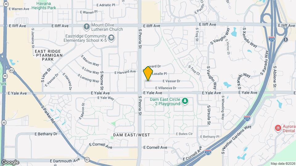 12198 E Vassar Dr Map and Location Details