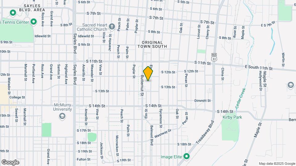 1250 Elm St Map and Location Details