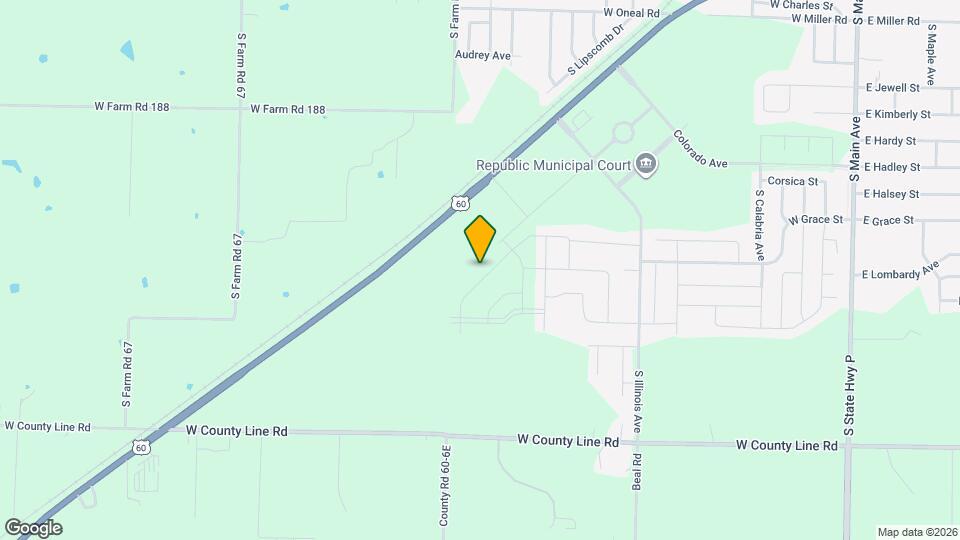 1281 Choctaw Rd Map and Location Details