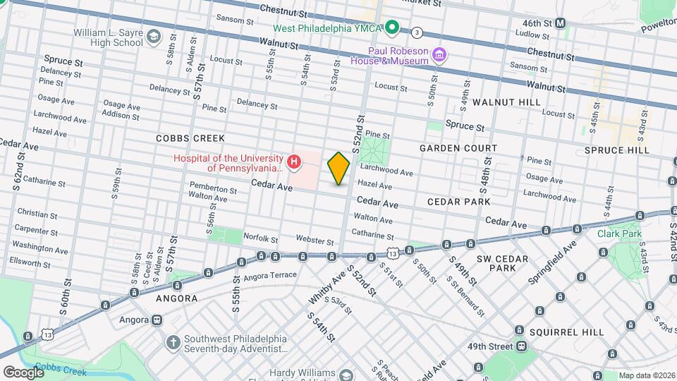 5215 Cedar Ave Map and Location Details