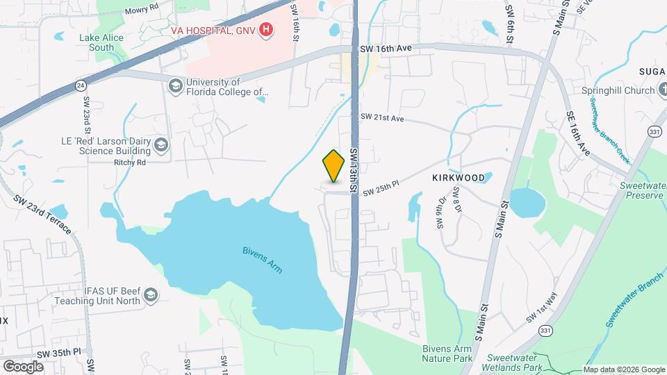 1416 SW 25th Pl Map and Location Details