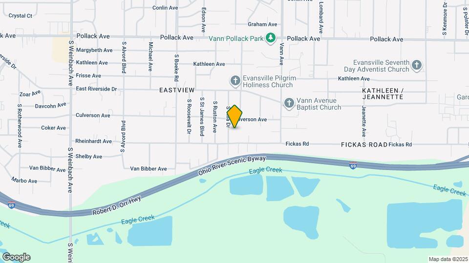 2806 S Villa Dr Map and Location Details