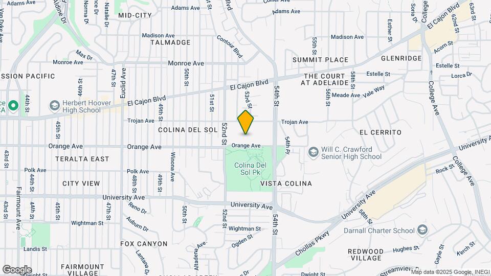 5252 Orange Ave Map and Location Details
