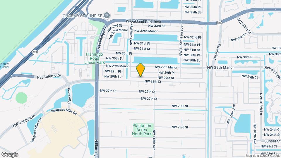 11940 NW 29th St Map and Location Details