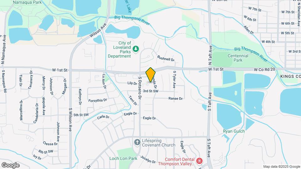 1804 Lily Pl Map and Location Details