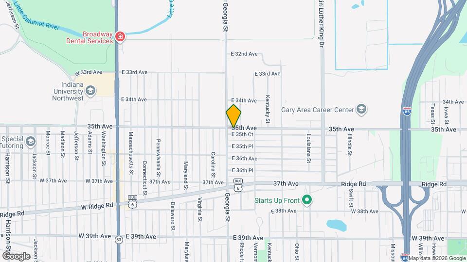 816 E 35th Ct Map and Location Details