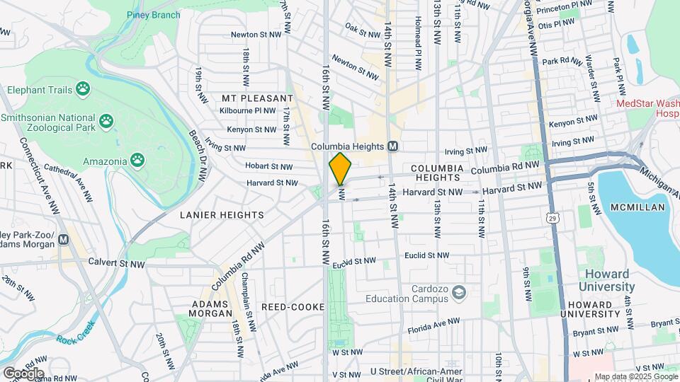 1500 Columbia Rd NW Map and Location Details